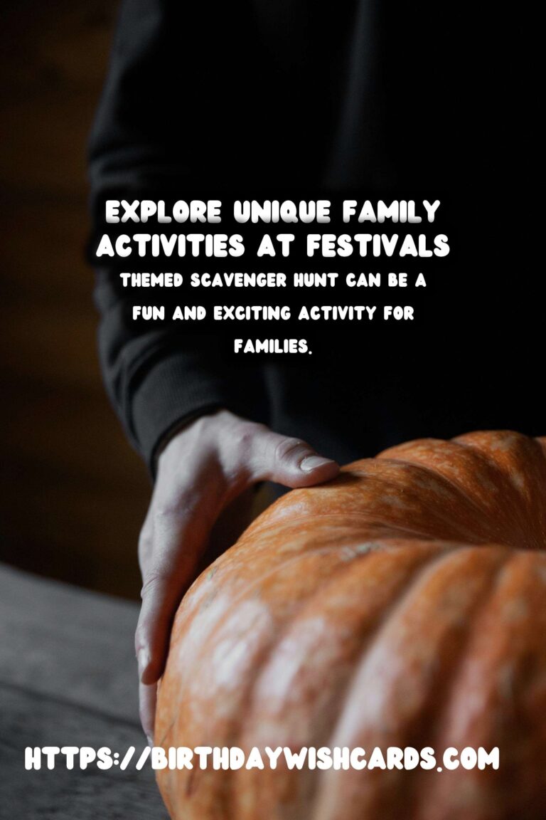 Bold Festival Activities for Families That Are Unique