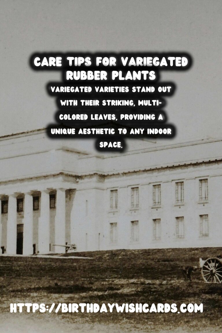 Caring for Rubber Plants: Variegated Varieties