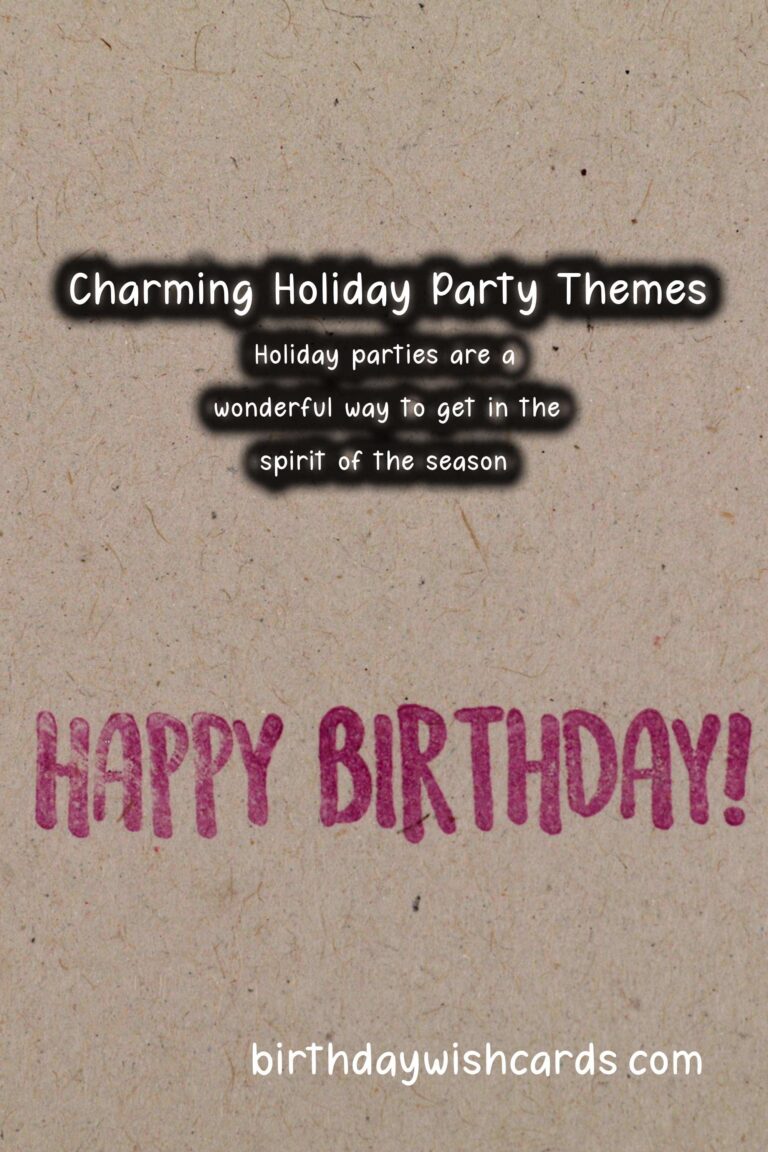 Charming Ways to Celebrate Holiday Party Themes