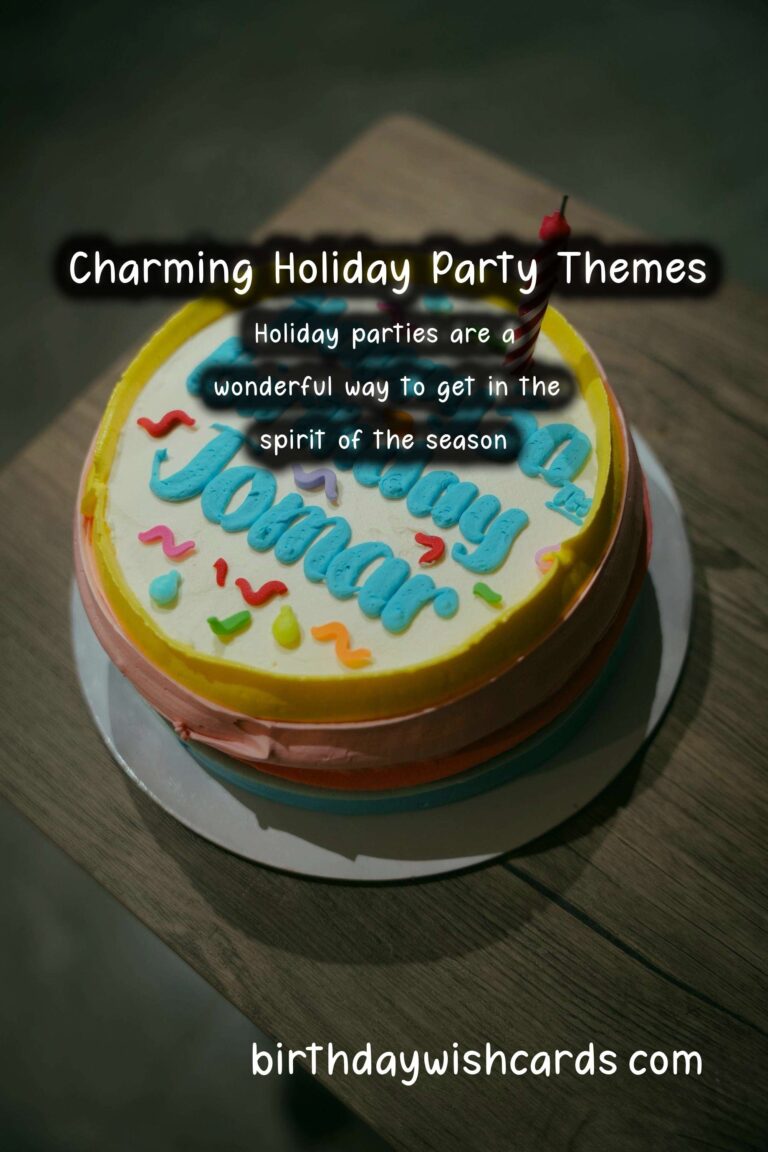 Charming Ways to Celebrate Holiday Party Themes