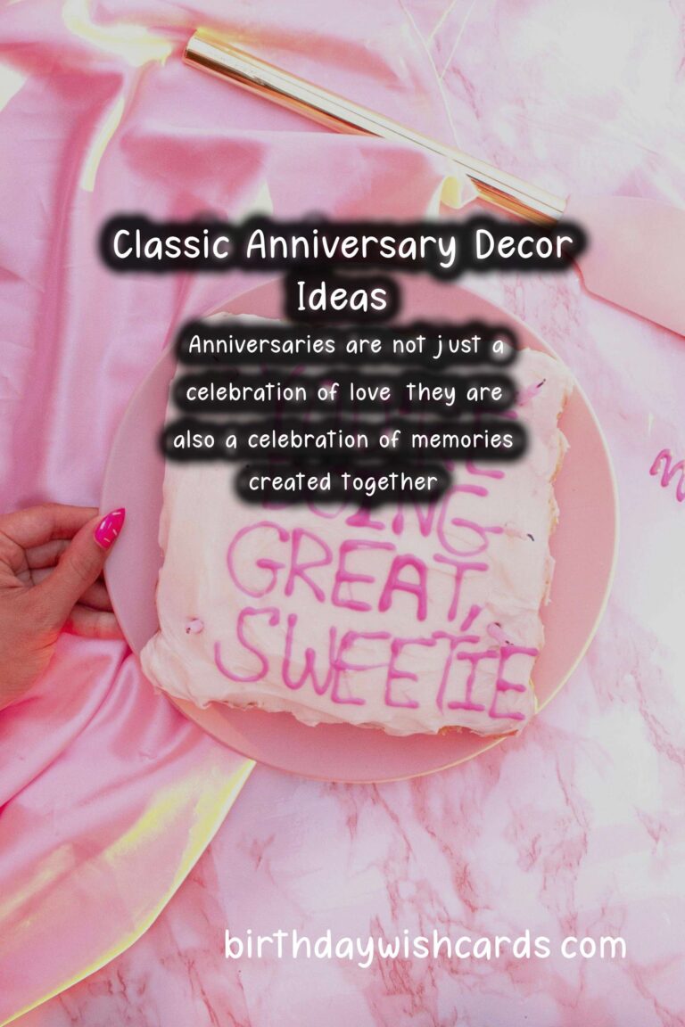 Classic Anniversary Decoration Ideas That Everyone Will Love