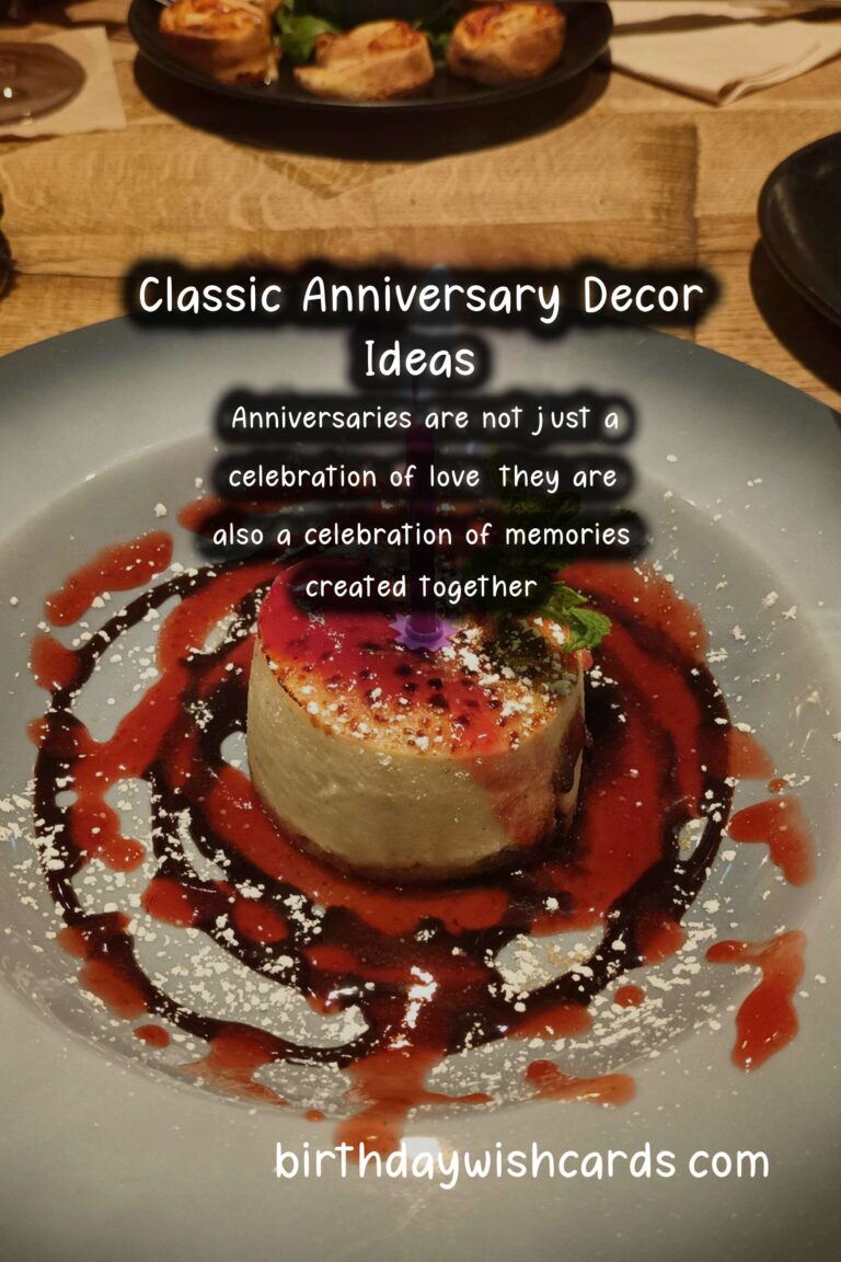 Classic Anniversary Decoration Ideas That Everyone Will Love