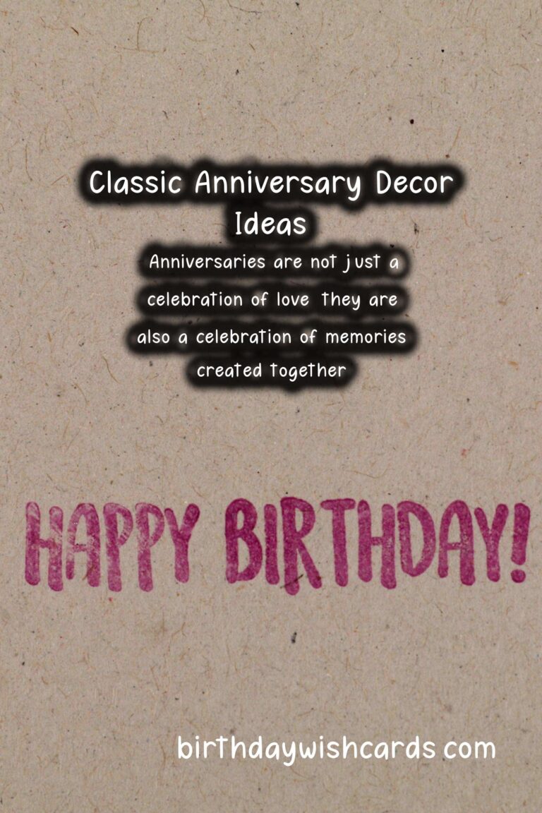 Classic Anniversary Decoration Ideas That Everyone Will Love