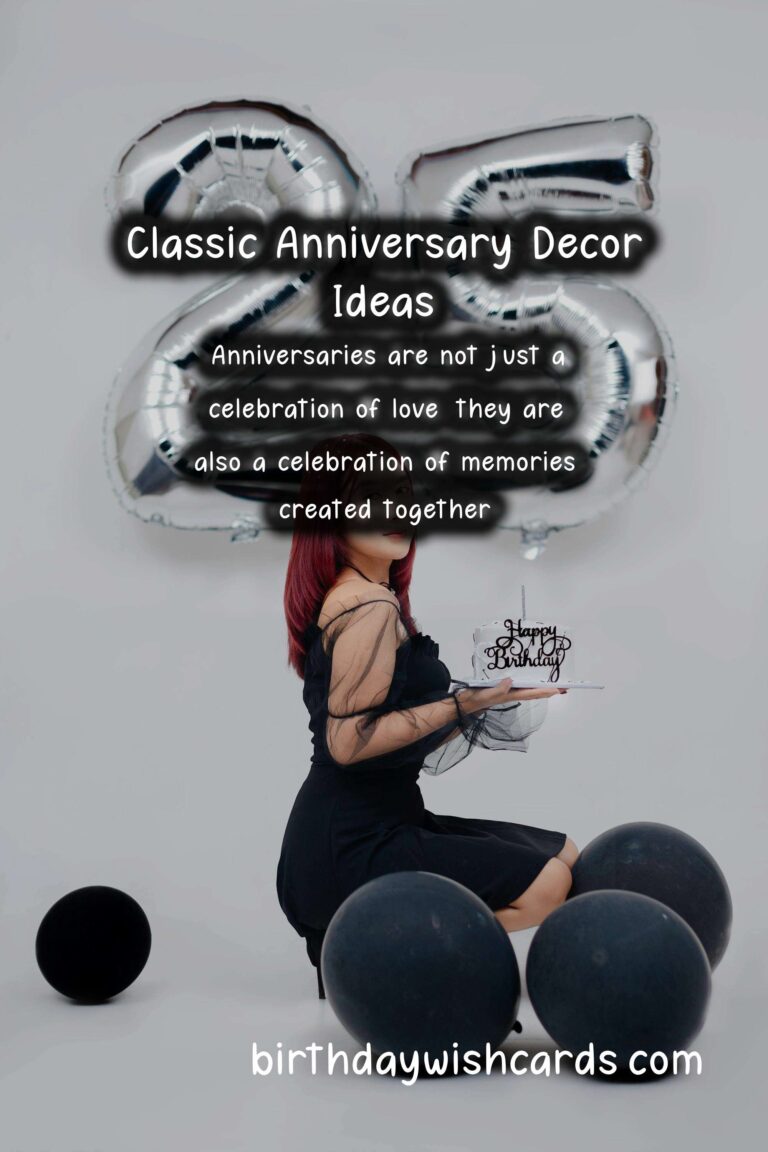 Classic Anniversary Decoration Ideas That Everyone Will Love