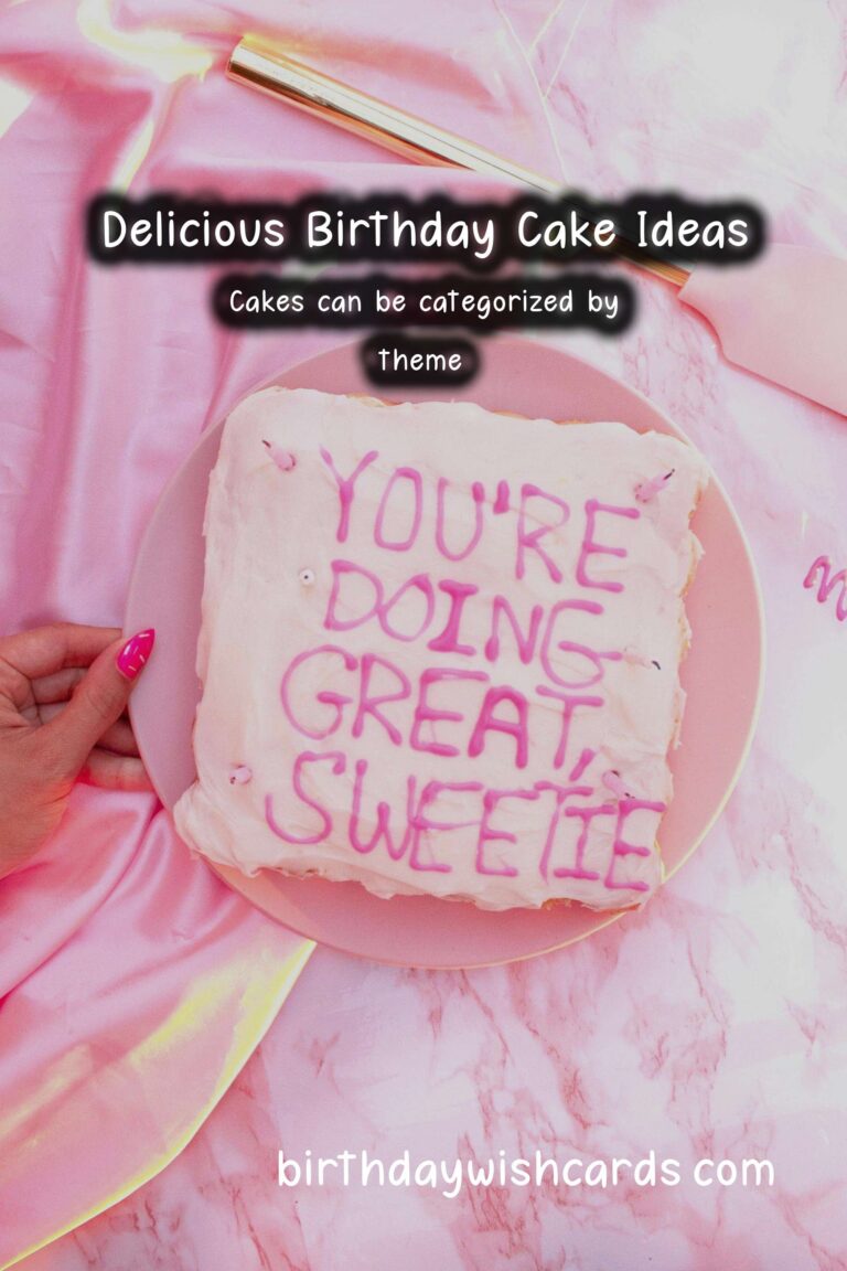 Classic Ways to Organize Birthday Cake Ideas