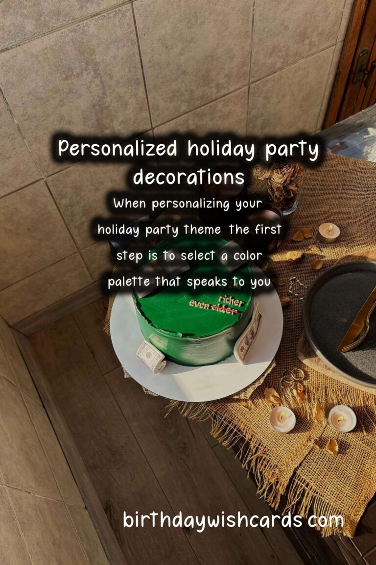 Colorful Ways to Personalize Holiday Party Themes