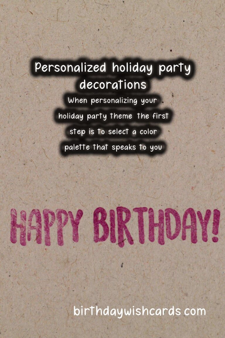 Colorful Ways to Personalize Holiday Party Themes