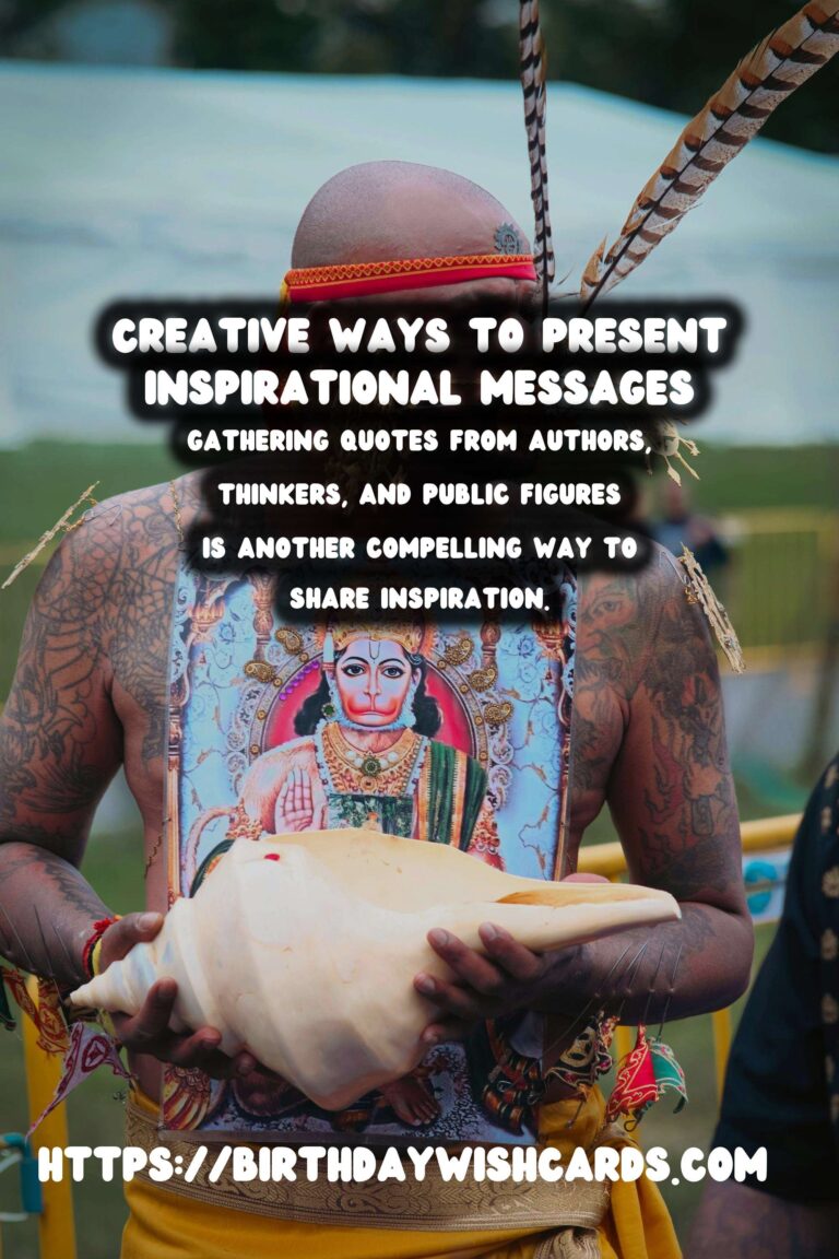 Colorful Ways to Prepare Inspirational Messages