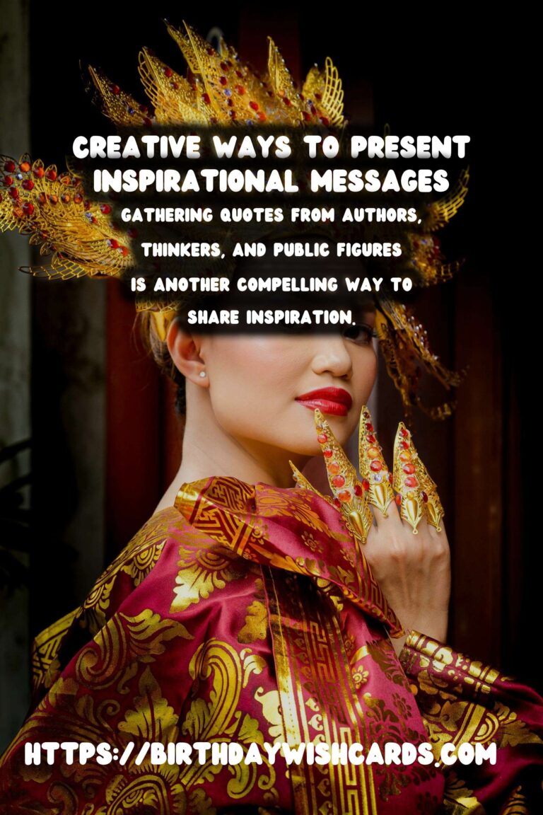 Colorful Ways to Prepare Inspirational Messages