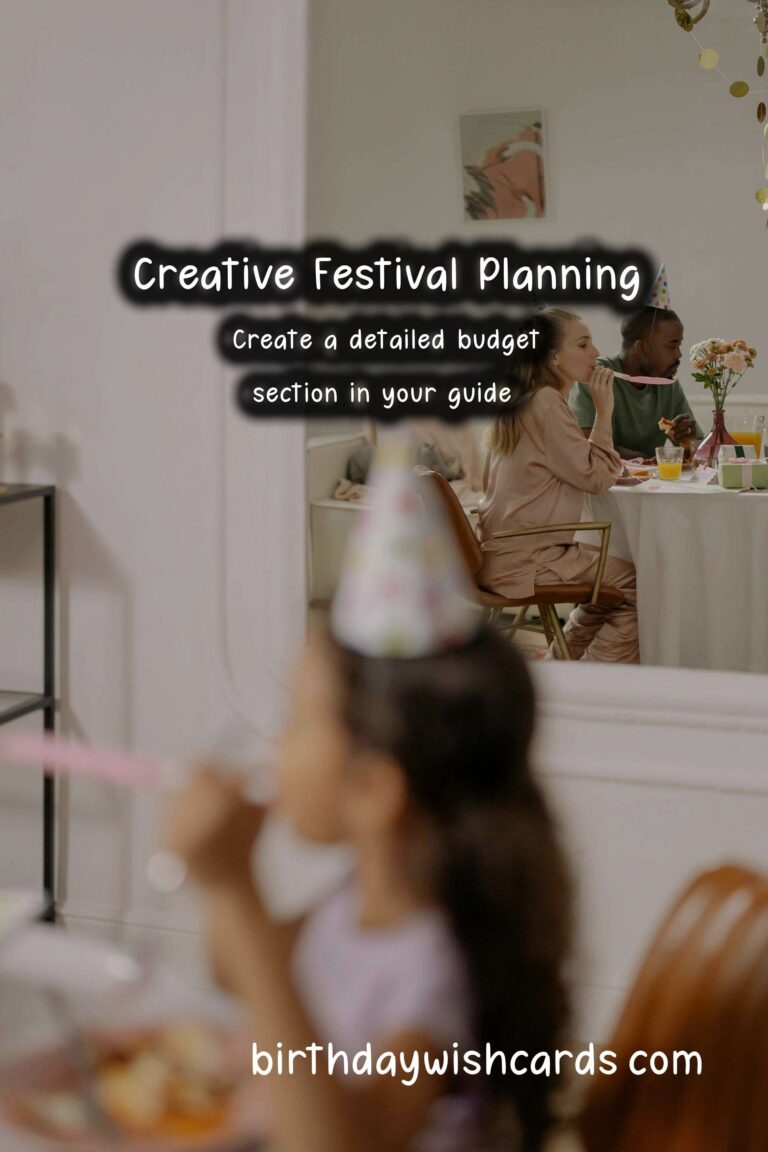 Colorful Ways to Write Your Festival Planning Guide