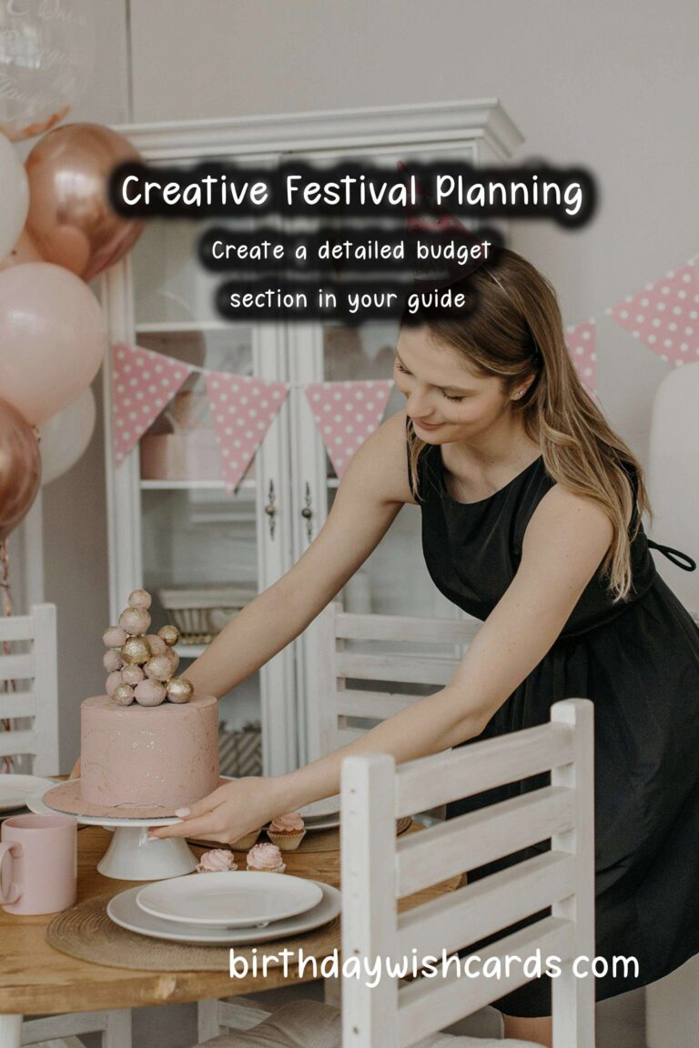 Colorful Ways to Write Your Festival Planning Guide