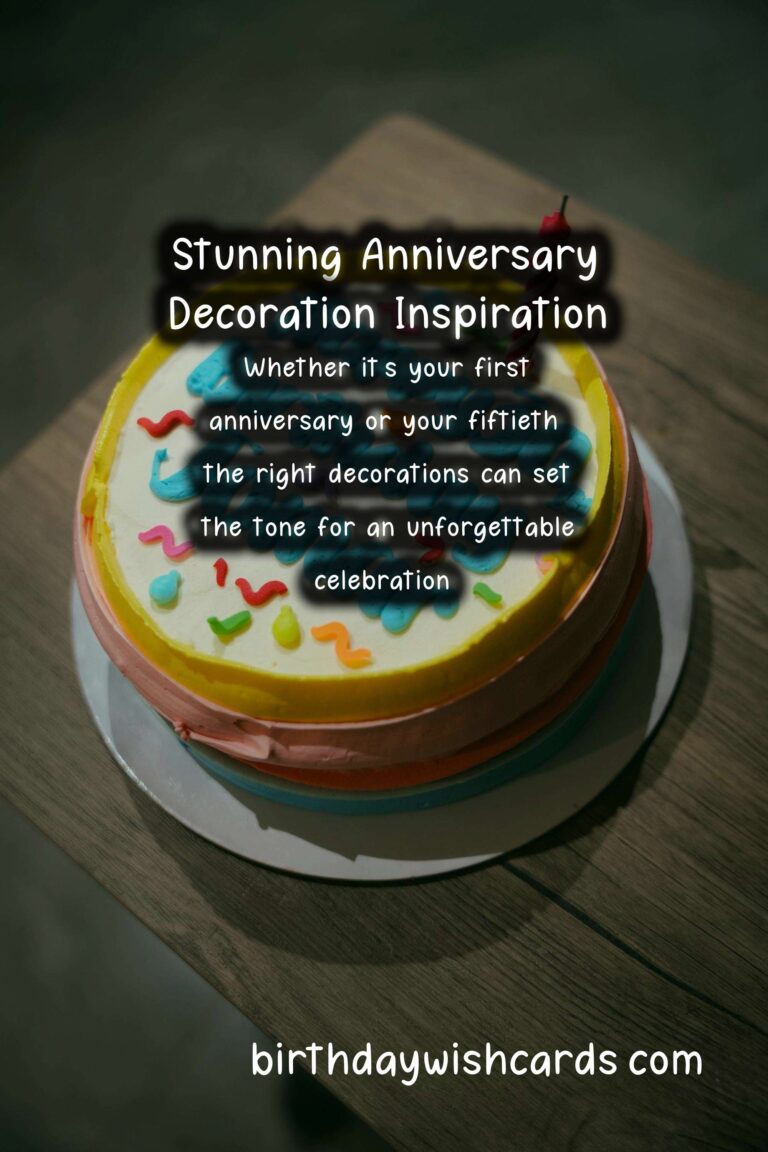 Creative Anniversary Decoration Ideas That Impress