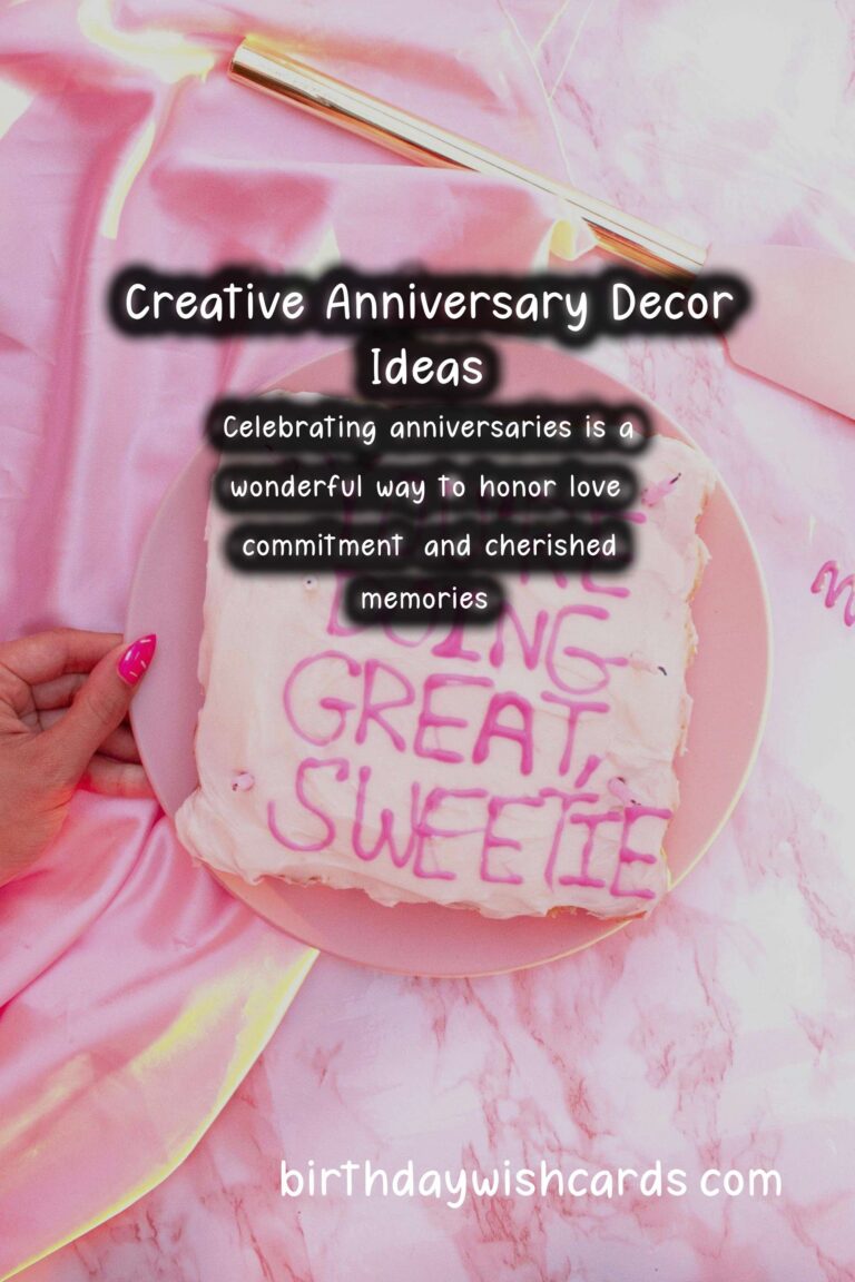 Creative Anniversary Decoration Ideas for 2025