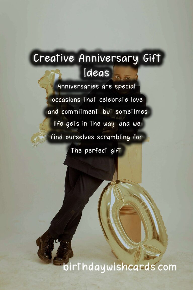 Creative Anniversary Gift Ideas For Last-Minute Planning