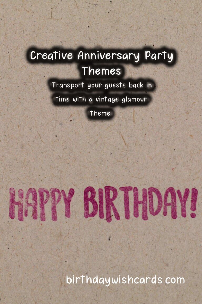 Creative Anniversary Party Themes That Everyone Will Love