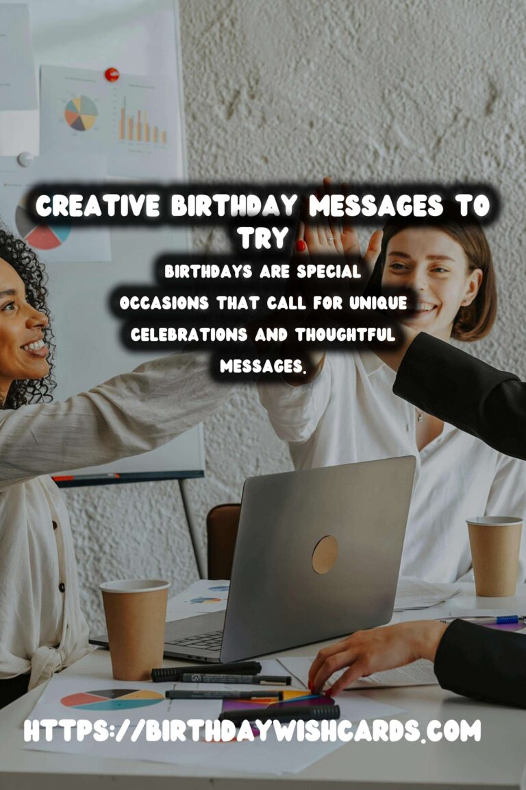 Creative Birthday Messages to Try This Year