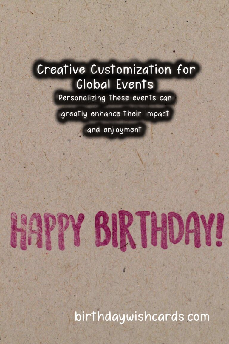Creative Ways to Customize Global Event Inspiration