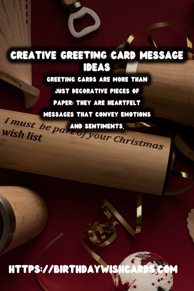 Creative Ways to Customize Greeting Card Messages
