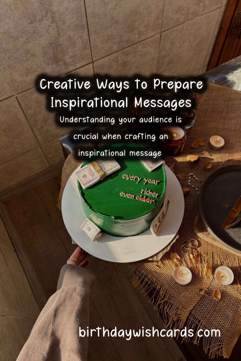Creative Ways to Prepare Inspirational Messages