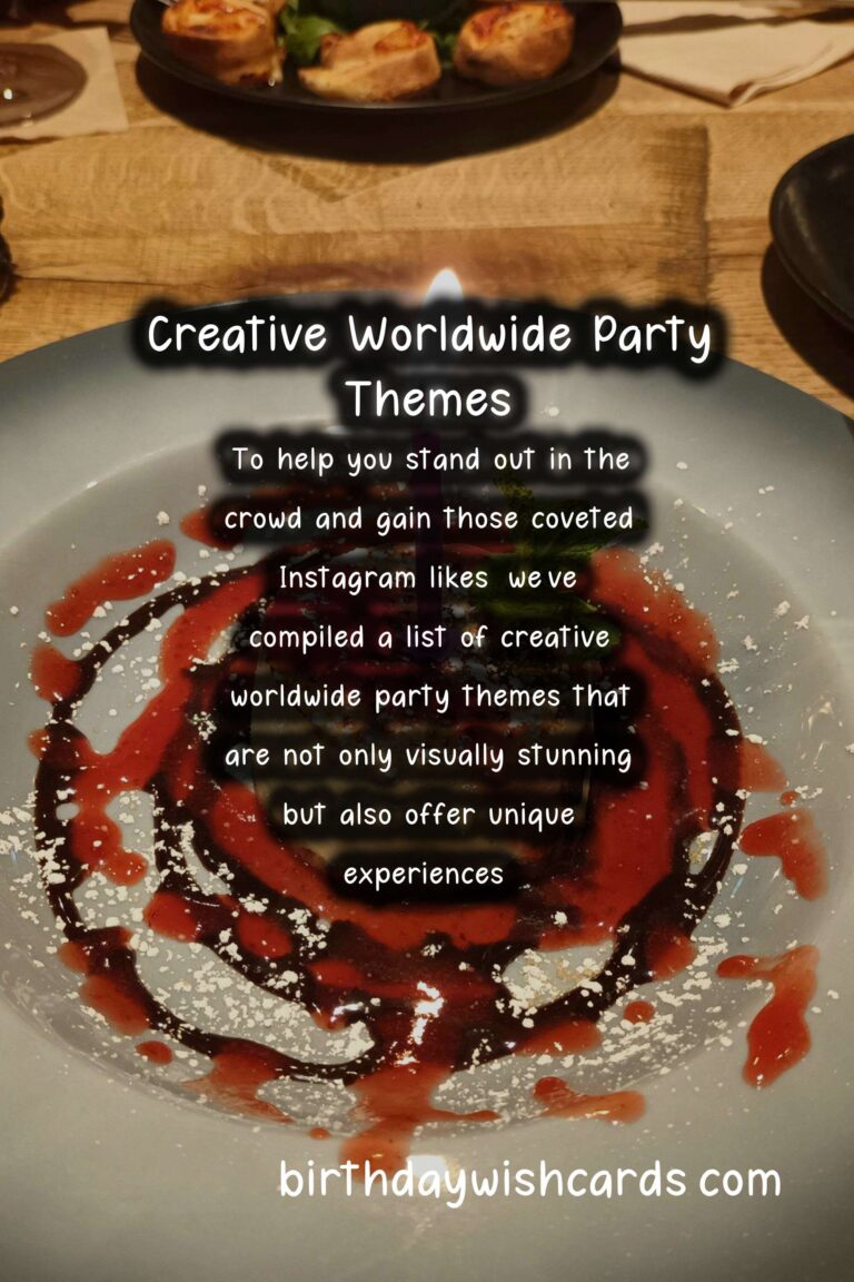 Creative Worldwide Party Themes That Are Instagram-Worthy