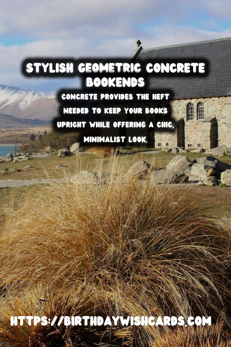DIY Concrete Bookends: Crafting Stylish Geometric Shapes