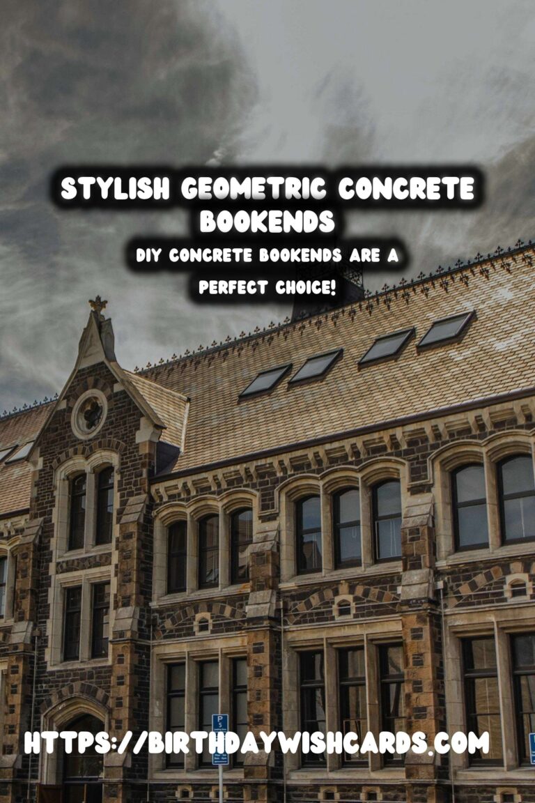 DIY Concrete Bookends: Crafting Stylish Geometric Shapes