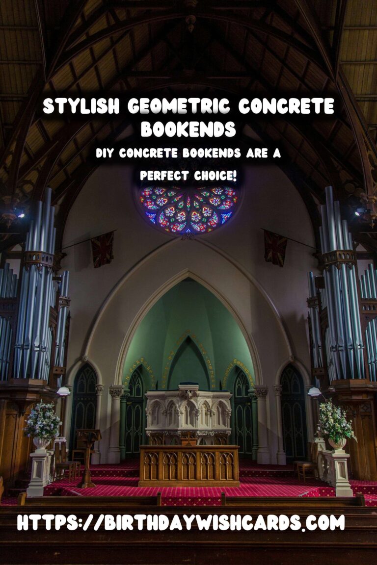 DIY Concrete Bookends: Crafting Stylish Geometric Shapes