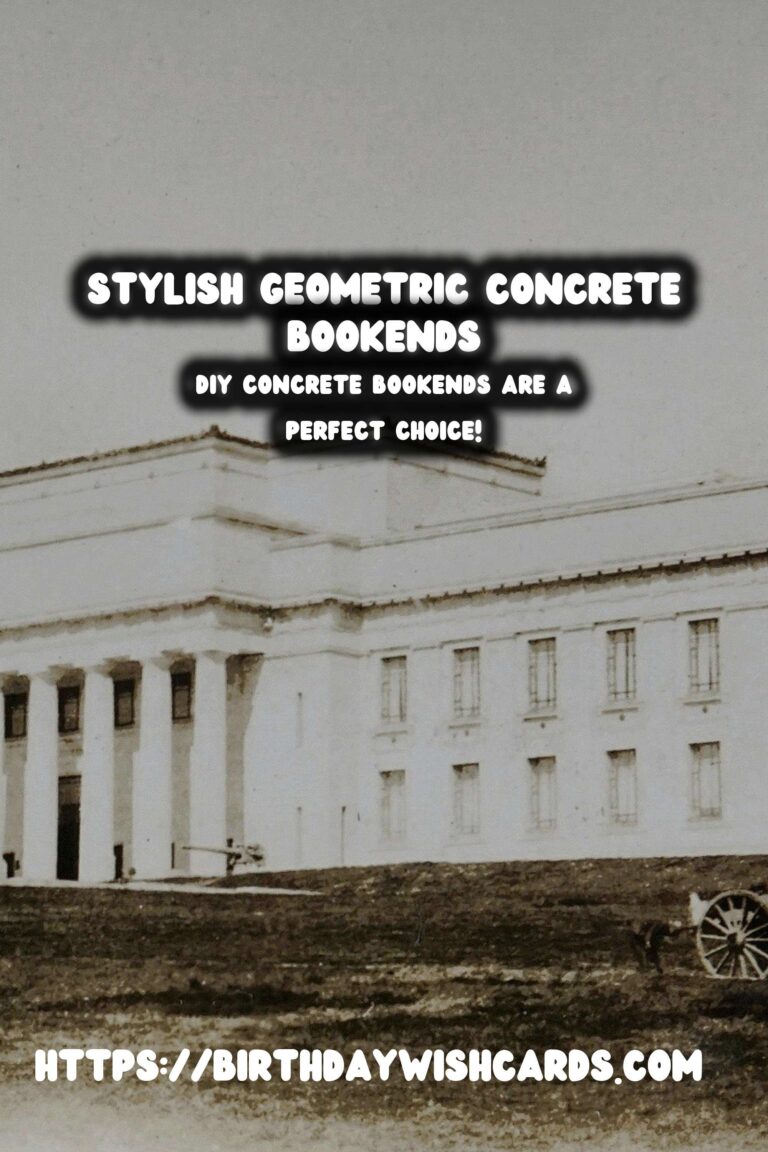 DIY Concrete Bookends: Crafting Stylish Geometric Shapes