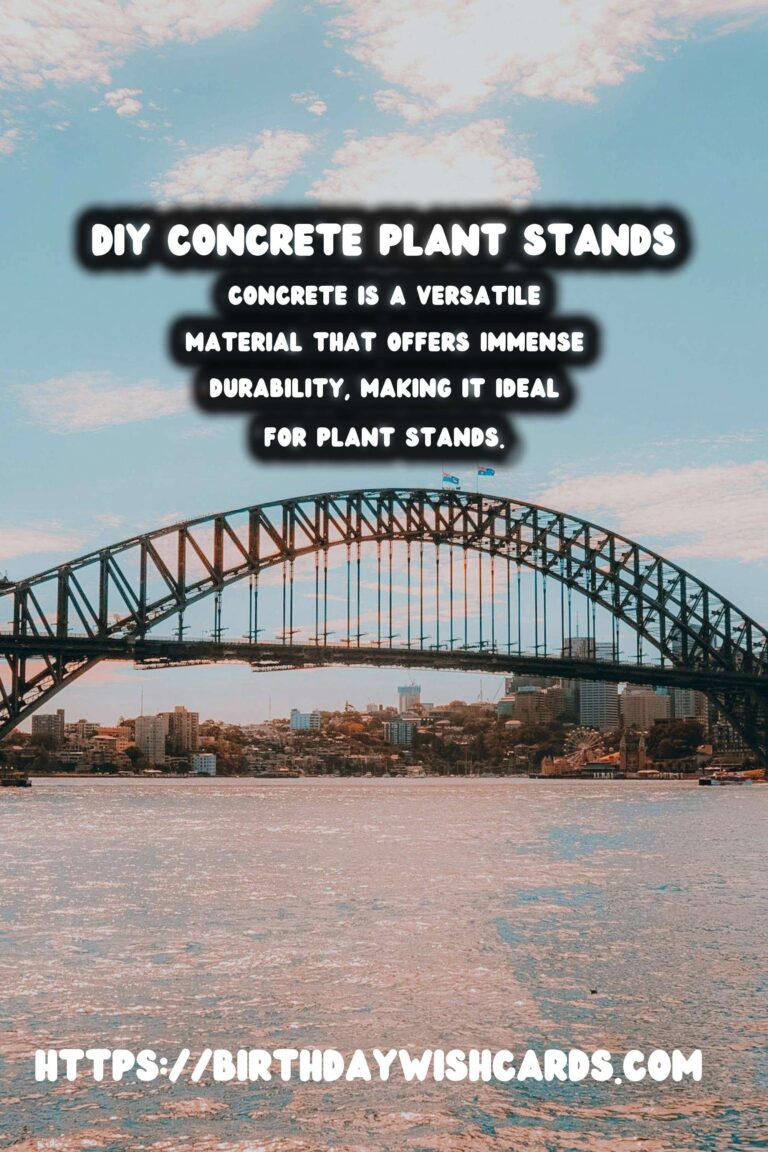 DIY Concrete Plant Stands: Elevate Your Greenery with Style