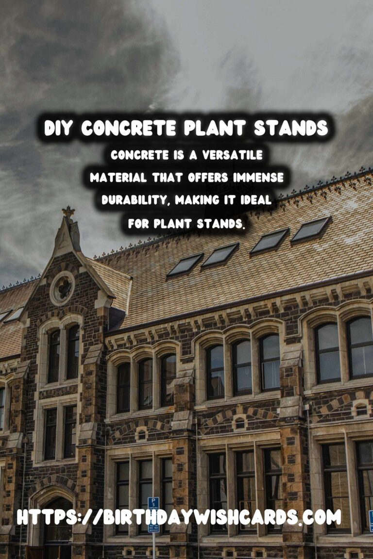 DIY Concrete Plant Stands: Elevate Your Greenery with Style