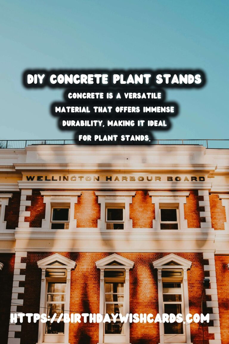 DIY Concrete Plant Stands: Elevate Your Greenery with Style