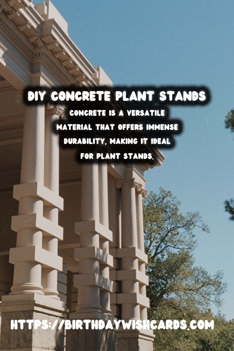 DIY Concrete Plant Stands: Elevate Your Greenery with Style
