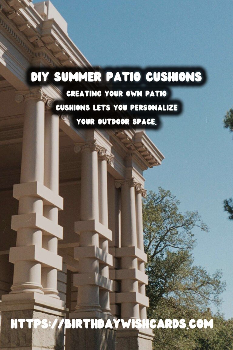 DIY Guide to Sewing Summer Patio Cushions