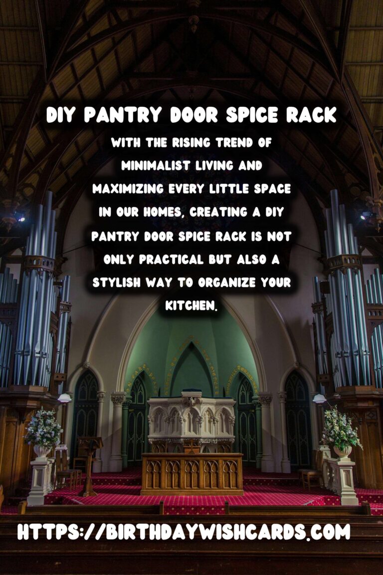 DIY Pantry Door Spice Rack: Maximize Your Kitchen Storage with Style