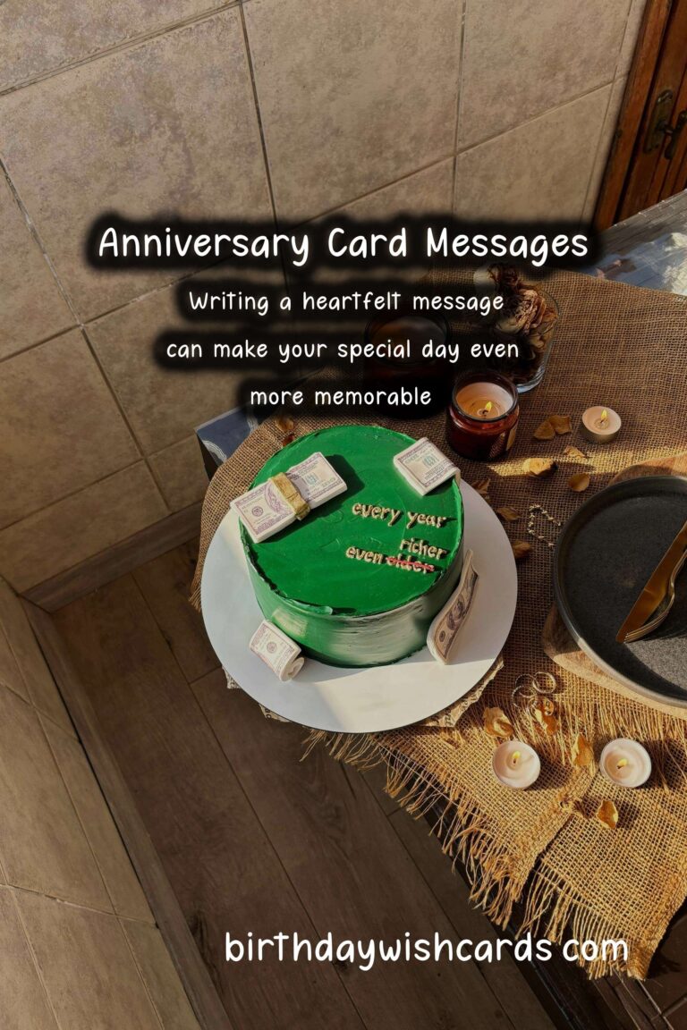 Delightful Anniversary Card Messages to Make Your Day Special