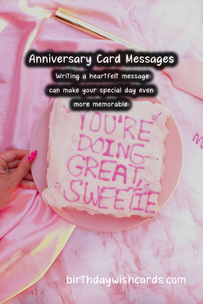 Delightful Anniversary Card Messages to Make Your Day Special
