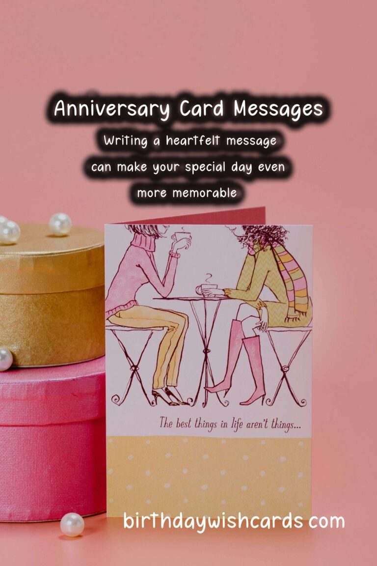 Delightful Anniversary Card Messages to Make Your Day Special