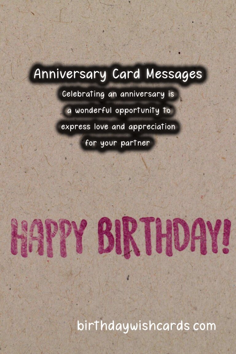 Delightful Anniversary Card Messages to Make Your Day Special