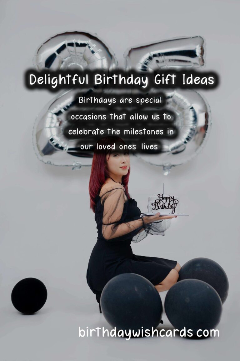 Delightful Birthday Gift Ideas That Capture the Moment