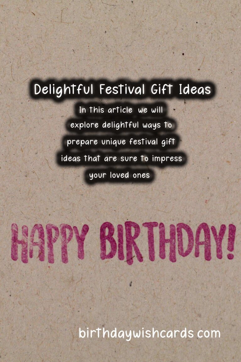 Delightful Ways to Prepare Festival Gift Ideas