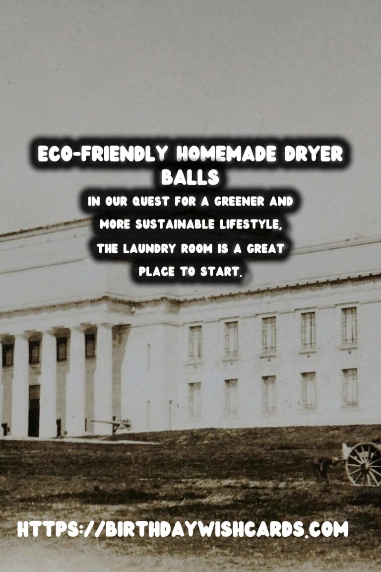 Discover the Benefits of Homemade Dryer Balls: Eco-Friendly Laundry Made Simple