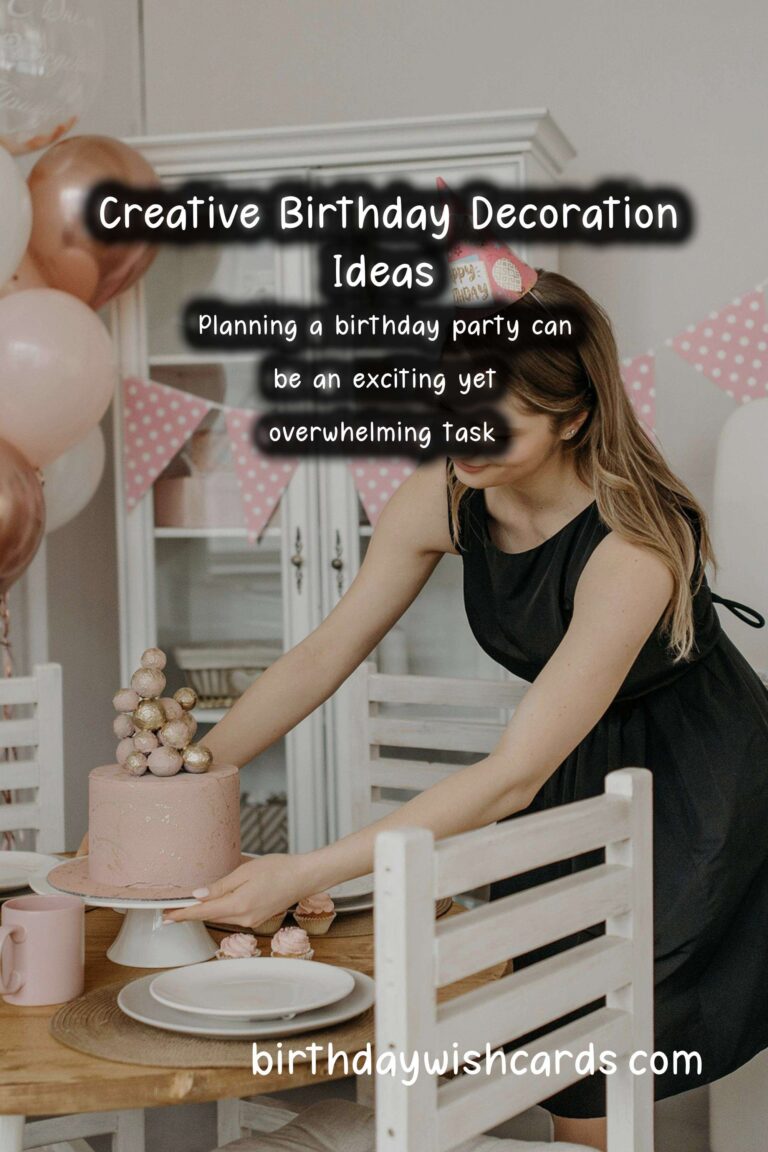 Dynamic Ways to Organize Birthday Decorations