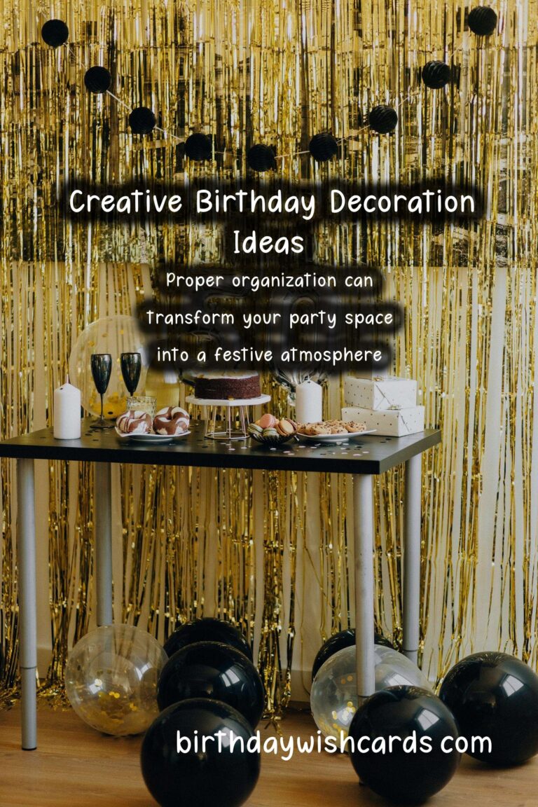 Dynamic Ways to Organize Birthday Decorations