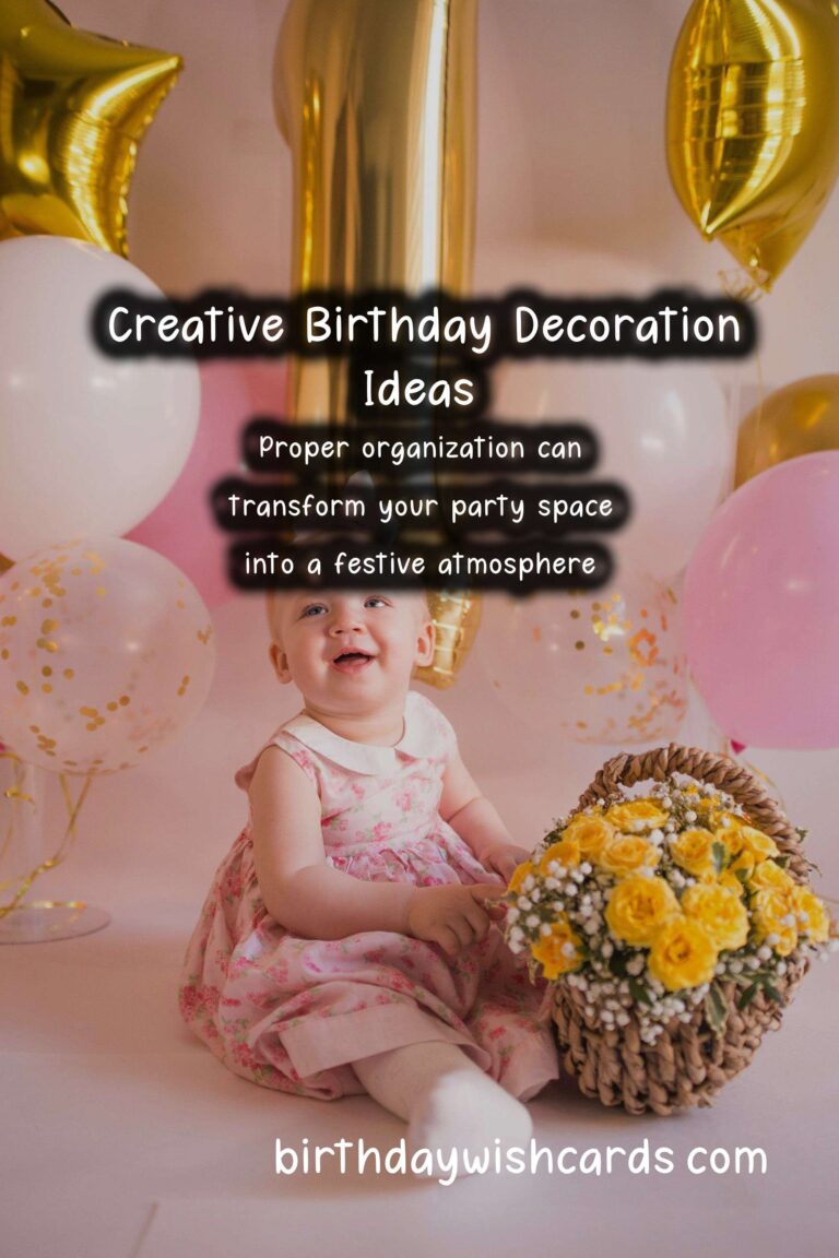 Dynamic Ways to Organize Birthday Decorations
