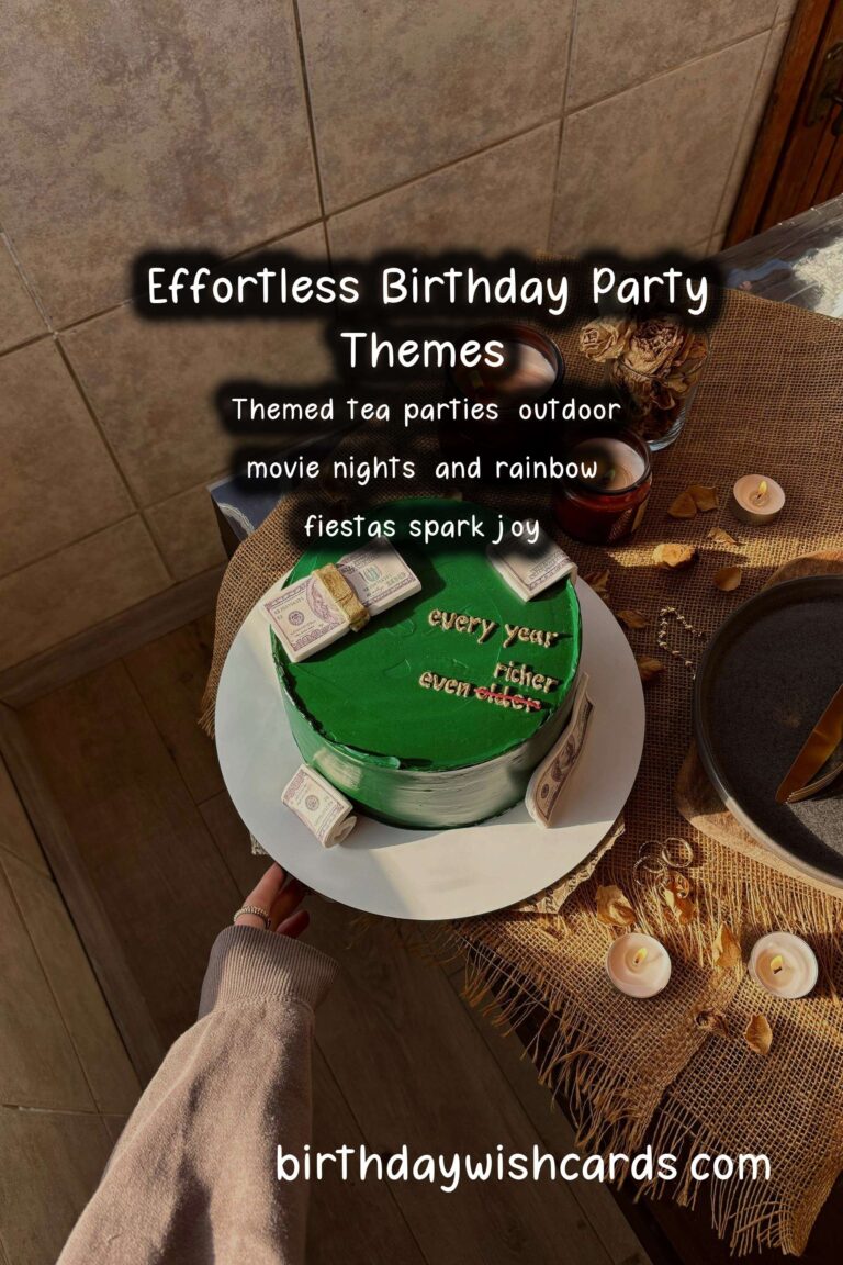 Effortless Birthday Party Themes That Spark Joy