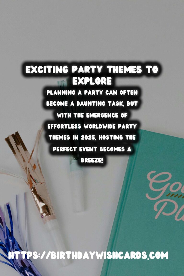 Effortless Worldwide Party Themes in 2025