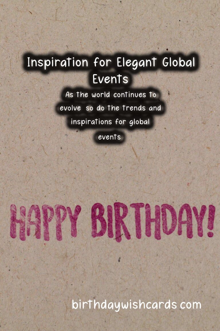 Elegant Global Event Inspiration in 2025