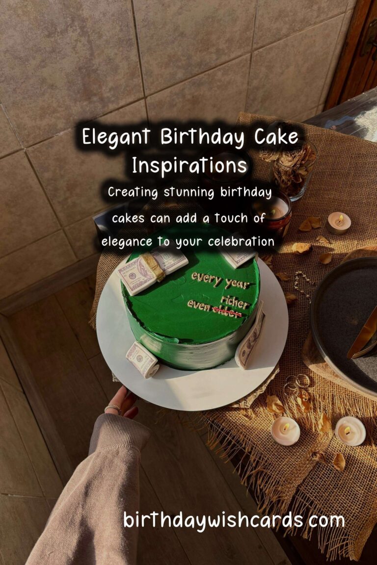 Elegant Ways to Craft Birthday Cake Ideas