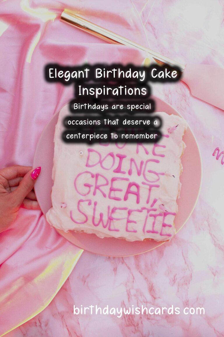 Elegant Ways to Craft Birthday Cake Ideas