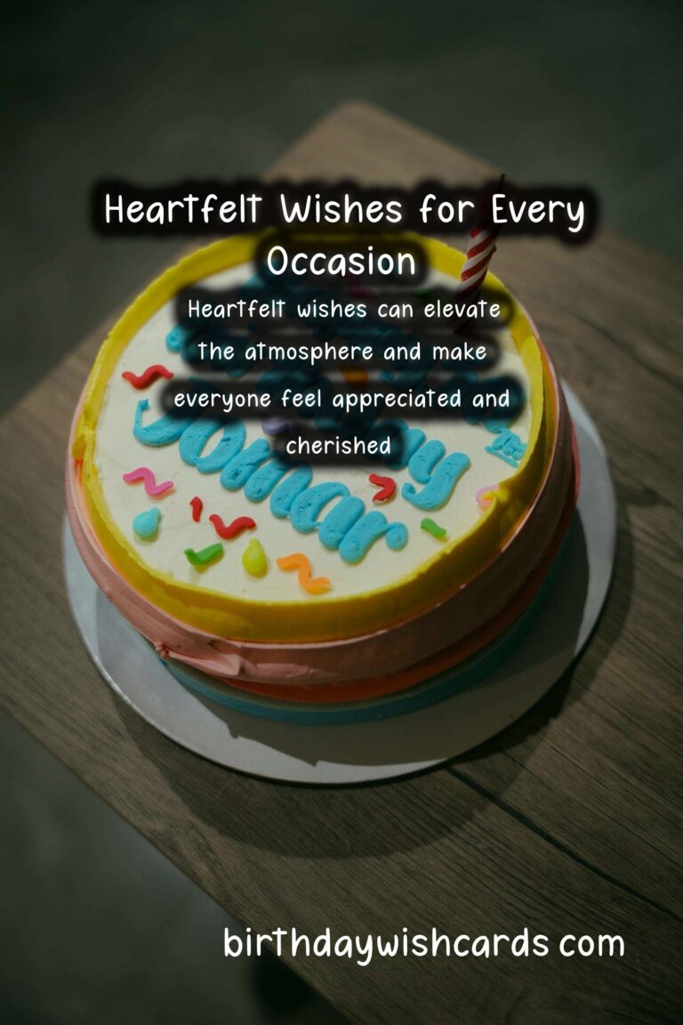 Essential Heartfelt Wishes That Will Wow Your Guests